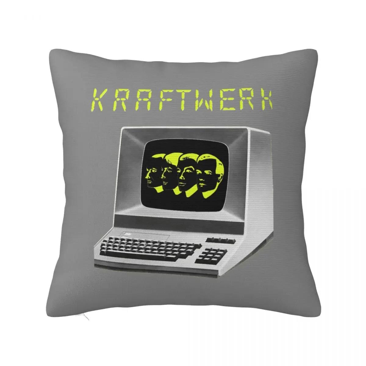 

Funny Idol Gifts German Kraftwerk Band Pillowcase Polyester Cushion Cover Decoration Pillow Case Cover Home Square 66x66cm бежевый