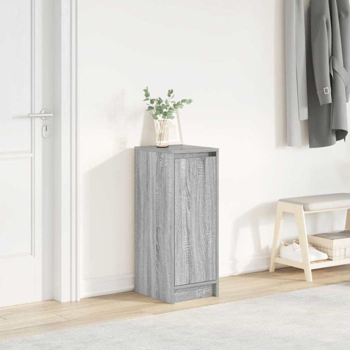 Armoire à chaussures sonoma gris 29,5x34x76 cm bois ingénierie