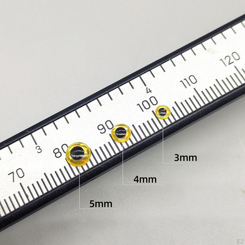 200 Stück 3D-Simulation Angelköder, Augenköder, DIY-Fliegenbindematerialien, Harz