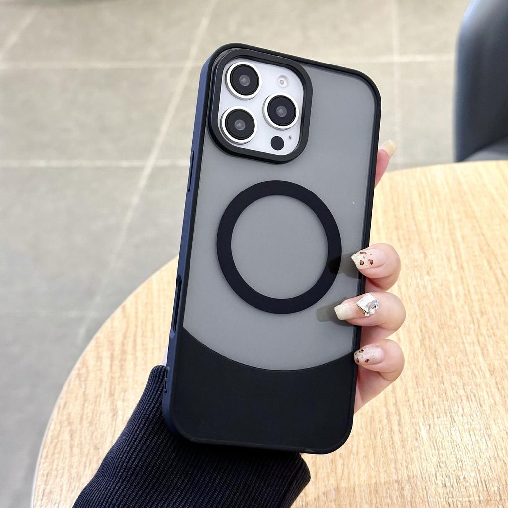 Applicable To Apple 16 Dual Color Combination Mobile Phone Case IPhone 14 Magnetic 11 Side Pro Suction ProMax Protection 12 Protection 13 Set 15