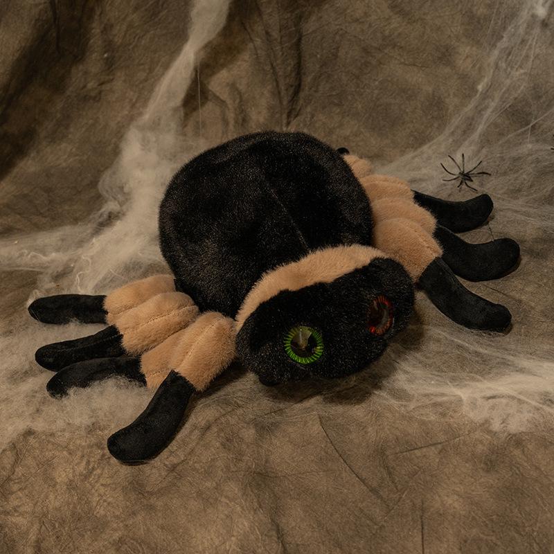 Simulated Spider Doll Plush Toy Black Spider Doll Children s Soothing Ragdoll Halloween Gift 30cm(0.16kg)