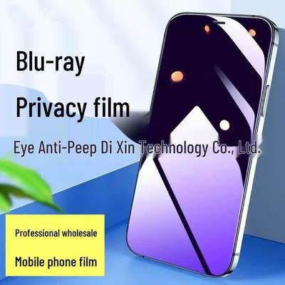 Apple iPhone 17 ProMax Blu-ray Anti-Peep Tempered Glass Screen Protector, Compatible with iPhone 16 & Full Screen 15 Plus, for iPhone 14.