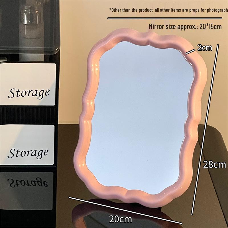 Creative Desktop Vanity Mirror for Students - High-Value Flower Design