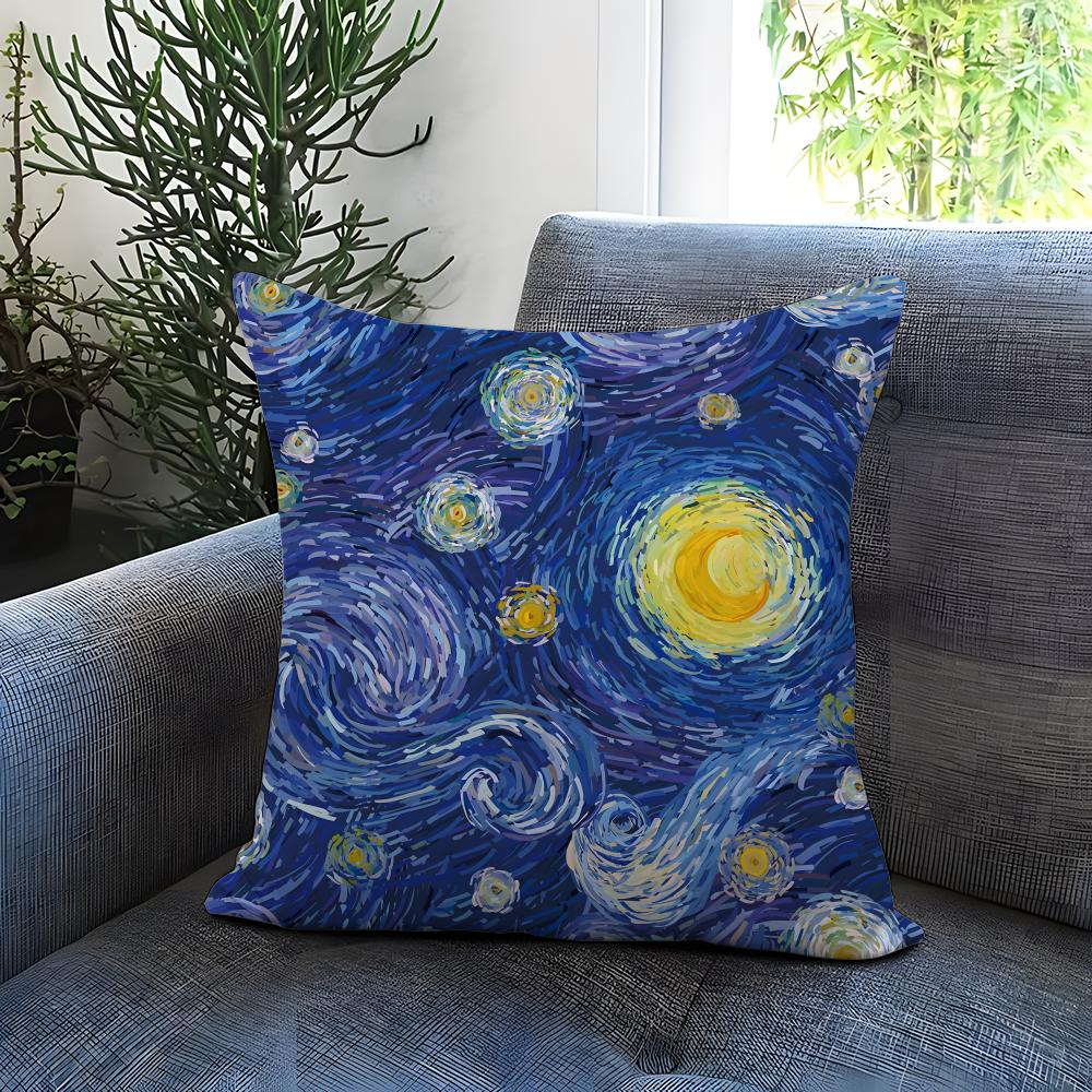 Starry Sky Texture Cushion Cover Comfortable Reversible Pillow Cover Ideal for Car Sofa Bedroom  Beyond