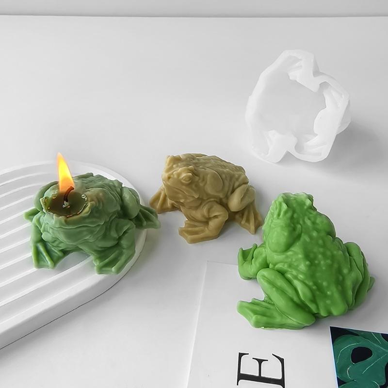 Toad Shaped Candlestick Silicone Mold Candle Base Mould Decorative Candle Holder Mold Ornament Home Decorations Mould