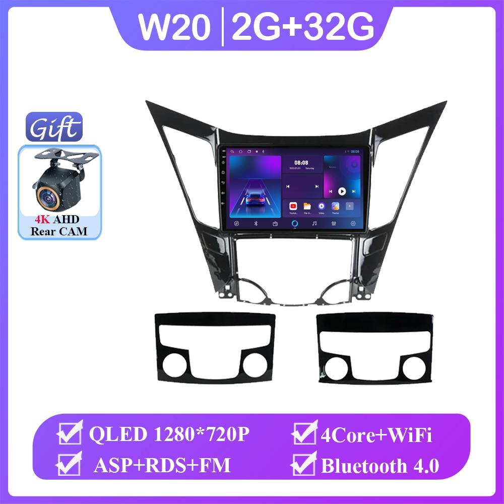 

CarPlay Android 14 автомобильное радио для HYUNDAI SONATA 6 YF I40 I45 2009-2014 мультимедийный проигрыватель 2Din 4G WIFI GPS навигация DVD RDS BT