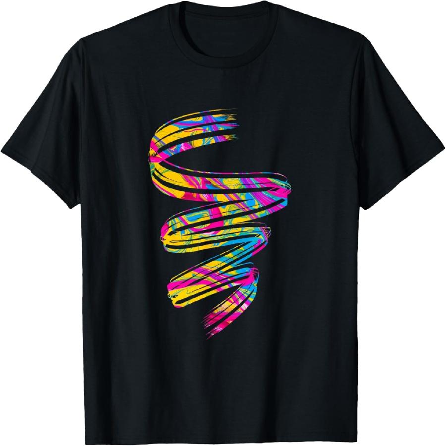 colorful lines abstract art minimalist aesthetic art artsy T-Shirt S