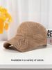 Summer Hollow Knit Baseball Cap For Women Adjustable Sun Hat Casual Outdoor Camping Fishing Cycling Travel