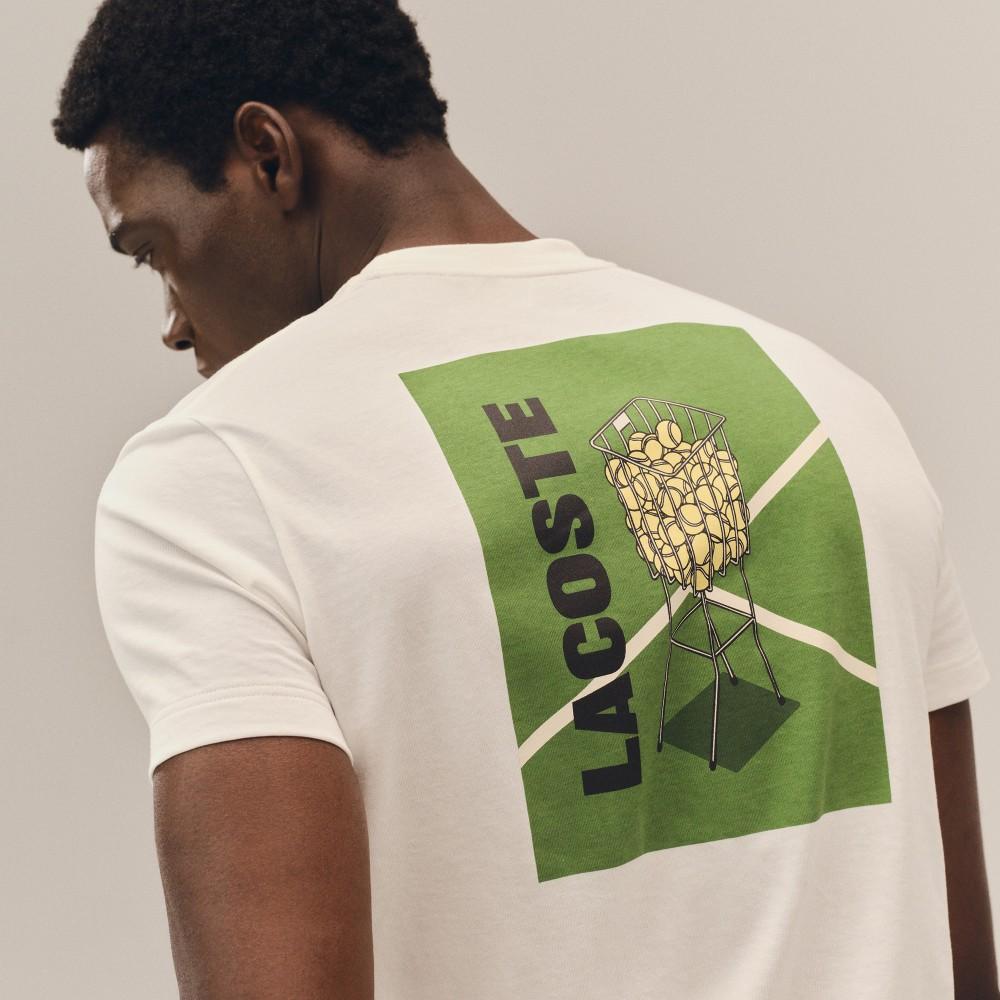 Lacoste Men's Tennis Heritage Graphic T-Shirt TH4762-56G001
