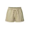 Plus Size Casual Women Summer Solid Color Drawstring Shorts Loose Hot Pants