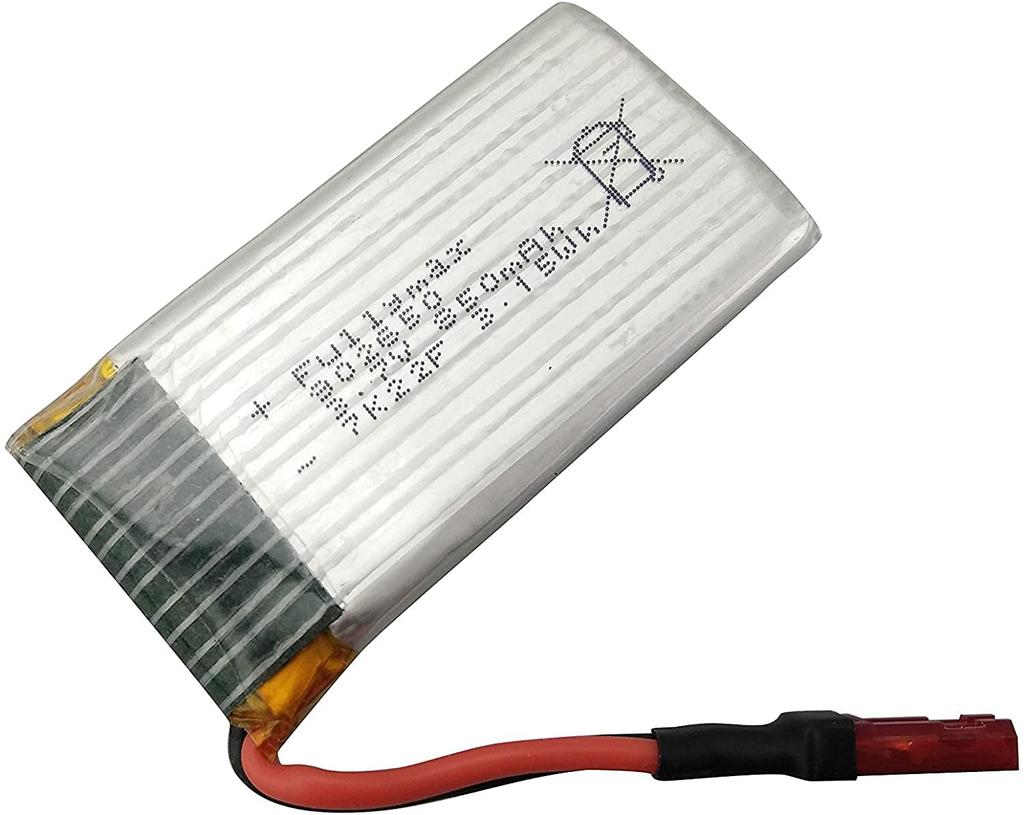 LiPo Battery Kit 4x 3.7V 850mAh with USB Charger | Compatible with Syma X56, X56W, X54HW, X54HC 50x26x9 Mm
