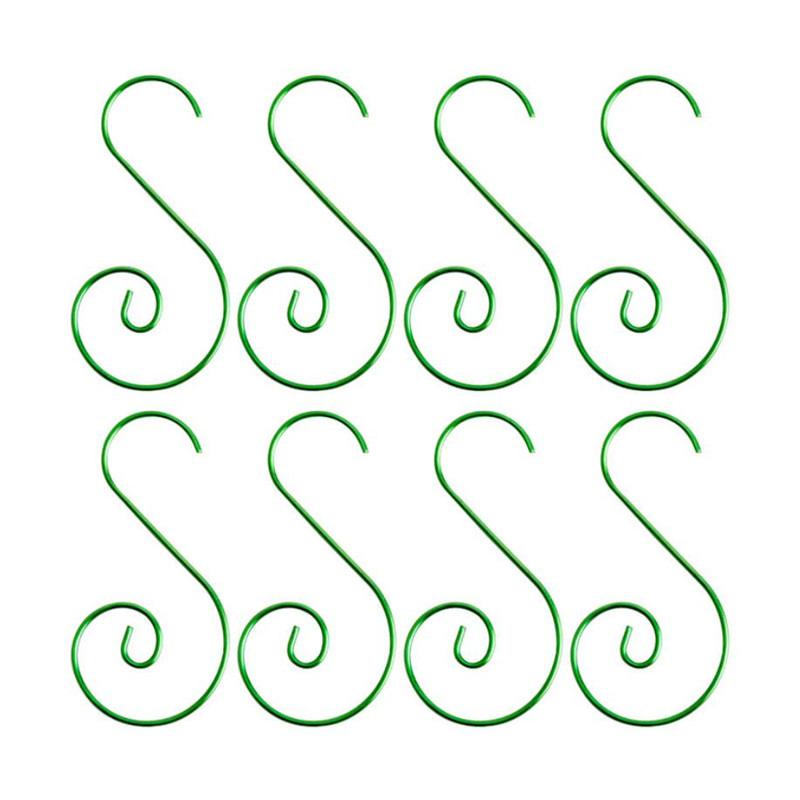 20Pcs S Shaped Metal Hook Xmas Tree Hook Hanging Pendants Christmas Decor Ornaments Hanger Hooks Home Party Accessories