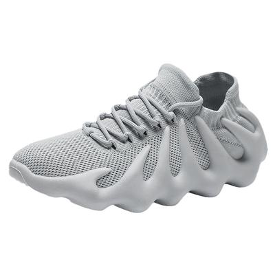 Flying Woven Octopus Casual Sneakers Trendy Couple Shoes Breathable Volcanic Socks Men's Shoes
