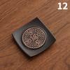 Enamel Chinese Style Coaster Square Non-slip Heat Insulation Tea Cup Mat Tea Ceremony Kung Fu Tea Pads Tea Set Accessories