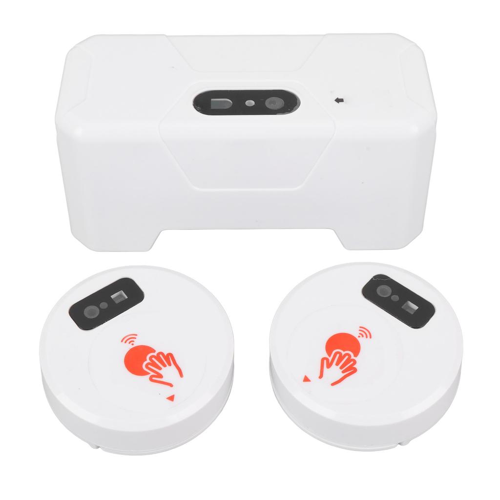 Electric Toilet Sensor Flush Kit with 2 Sensors 1800mAh Push Type Flush Automatic Touchless External