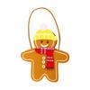 Festival Double Sided Gingerbreads Handheld Bag Durable Cloth Materials Spacious Holiday Gift Storage For Home Office Christmas Decoration