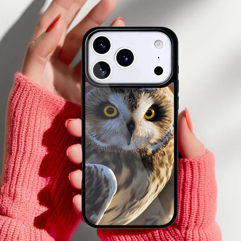 Bird Owl Nature Predator Phone Case for iPhone 17 16 15 14 13 Pro Max Back Cover for 12 11 Pro Coque