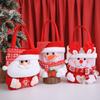 3pcs Holiday Candy Bags with Handles Cute Cloth Goodie Bag for Kids Party Holiday Supplies