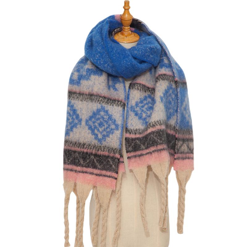 New Imitation Cashmere Women Scarf Winter Preppy Style Tassel Pashmina Mujer Female Foulard Bufanda Long Thick Wrap Shawl