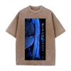 Anime DARLING In The FRANXX Zero Two Print T-shirt Men Women Tshirts Short Sleeve Cotton Clothing Washed T Shirt Harajuku Tops