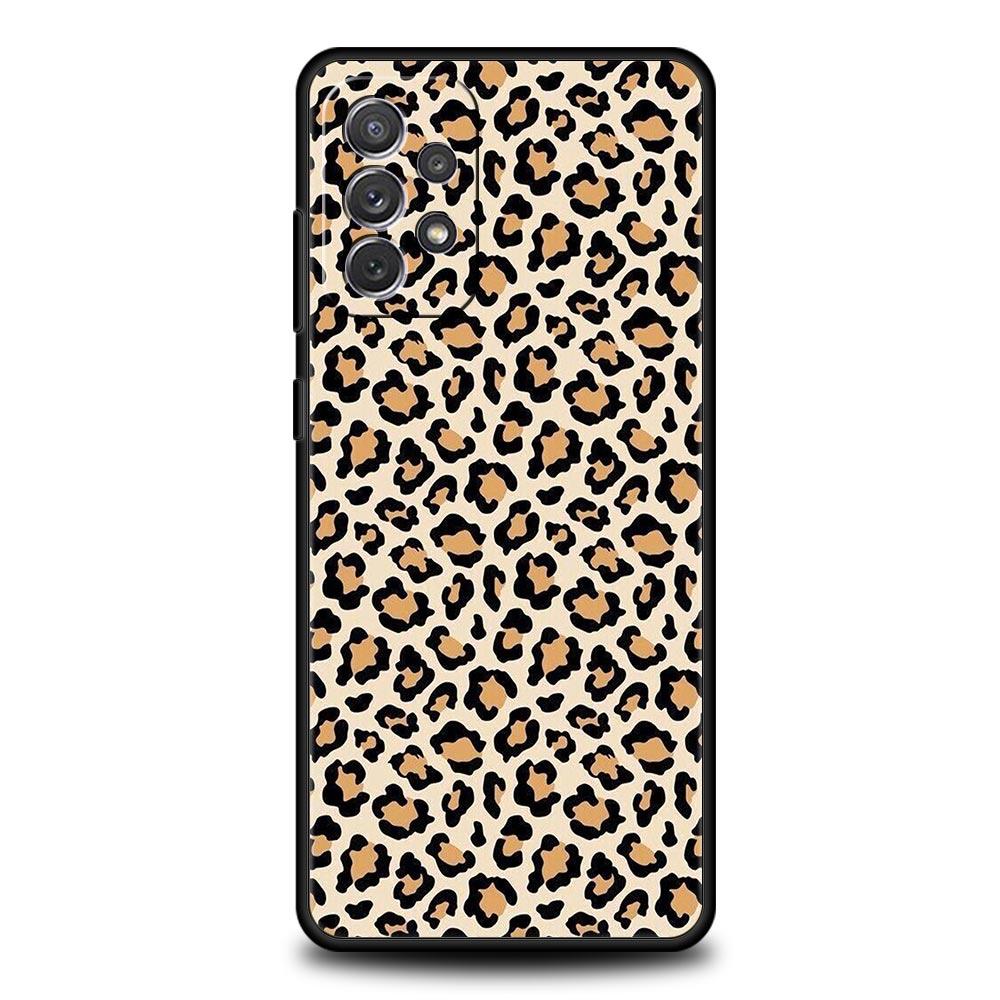 Phone Case For Samsung Galaxy A15 A13 A51 A71 A41 A31 A21S A03S A05 A35 A55 A23 A25 A33 A53 A73 5G Cover Leopard Cheetah print