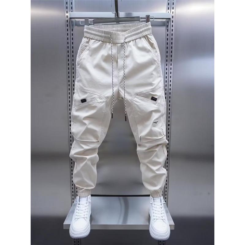 

Трендовая мужская уличная ретро-одежда 2024 года: Повседневный комбинезон с широкими штанинами M абрикосовый