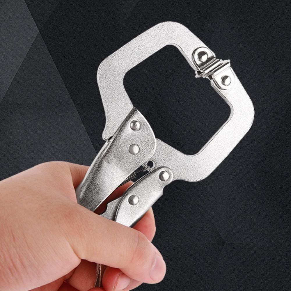 1PC 9 Inch Steel C Clamp Vise Grip Locking Welding Pliers Wood Tenon Locator Tool
