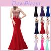 Elegante Abito da Sera Formale da Donna per Matrimonio, Damigella d'Onore, Festa, Ballo, Prom, Lungo Abito da Cocktail dal Design Intramontabile