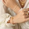 Korean Fashion Freshwater Pearl Bracelet with 18K Gold OT Clasp
