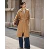 Women's French Tailored 100% Wool Double-faced Tweed Coat