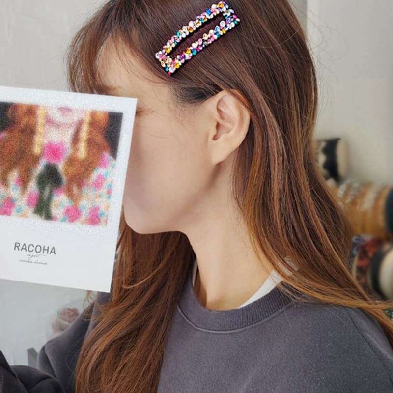 

RACOHA Lovely Funky Crystal Point Pin multi