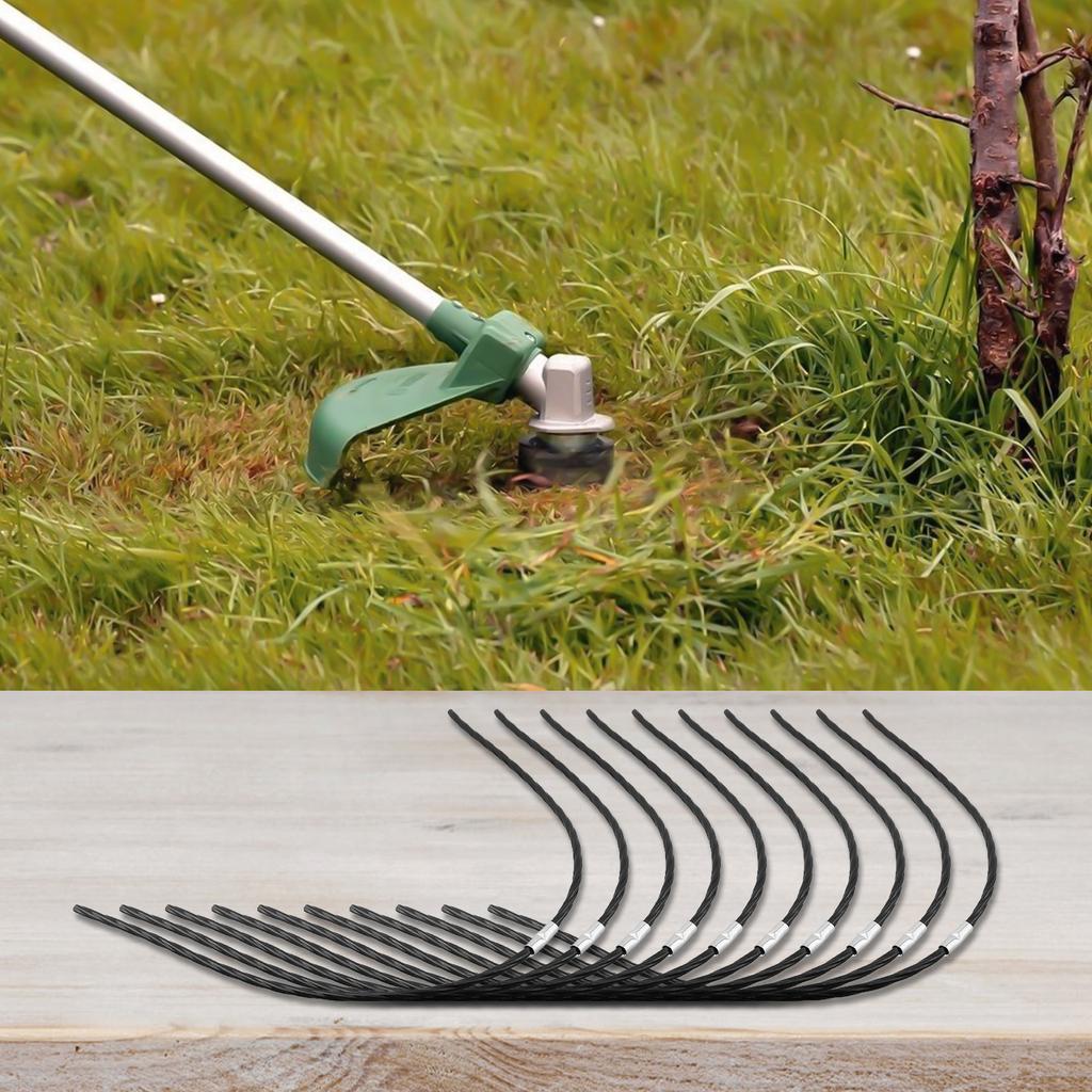 For Lawn Care For Garden Maintenance 39cm 3.5mm 10PCS Trimmer Line Long-lasting Performance Nylon Material Seamless Trimming
