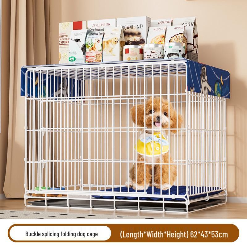 Indoor Pet Cage with Toilet for Small to Medium Dogs & Cats