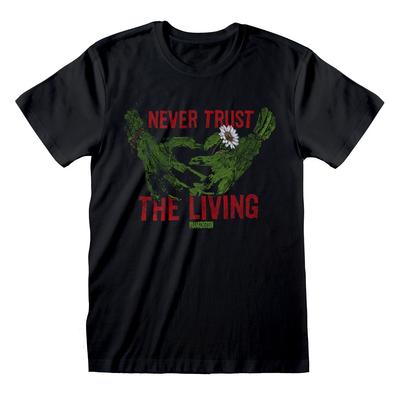 Never Trust The Living Universal Monsters Official Merch 100% Cotton T-shirt Mens Tees Top M/L/XL/2XL New