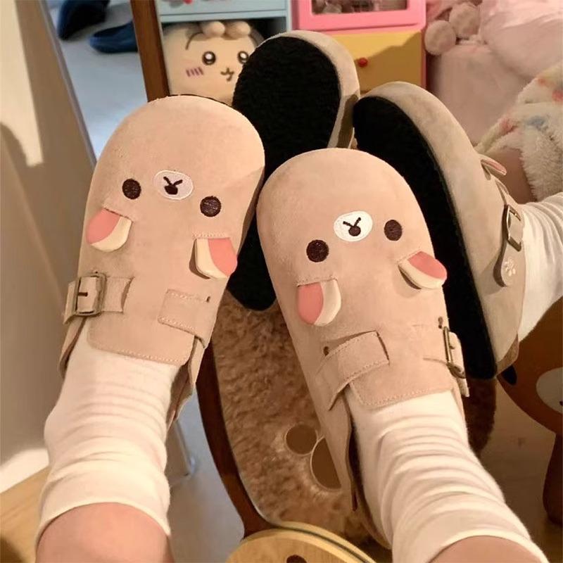 

Platform women s summer versatile cute bag head half slippers shoes 40