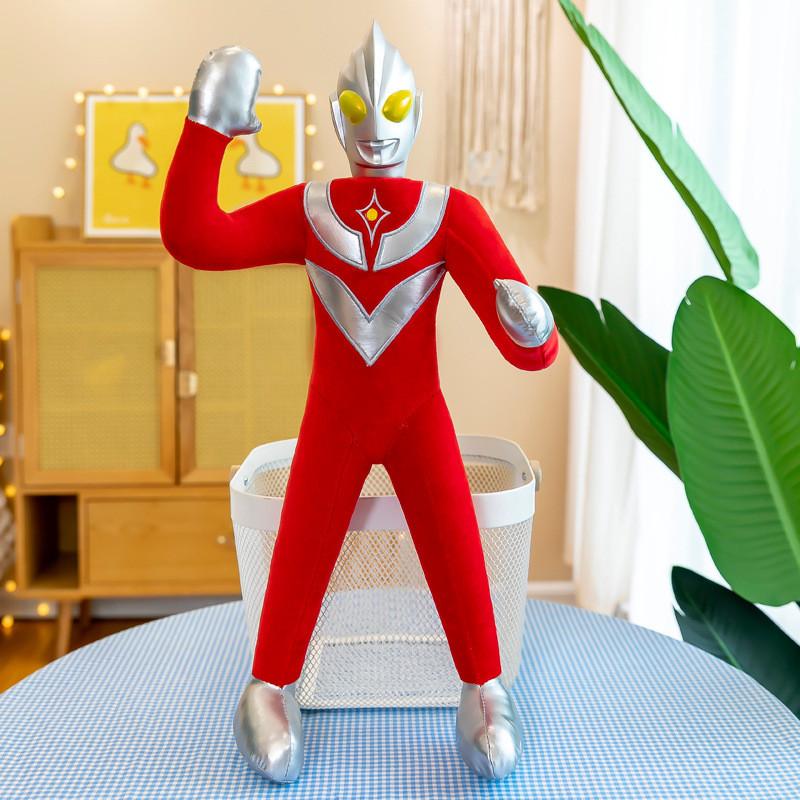 

Zero Gaia Ultraman Plush Toy Cartoon Girl Children Holiday Birthday Gift Doll Taro Red,50cm