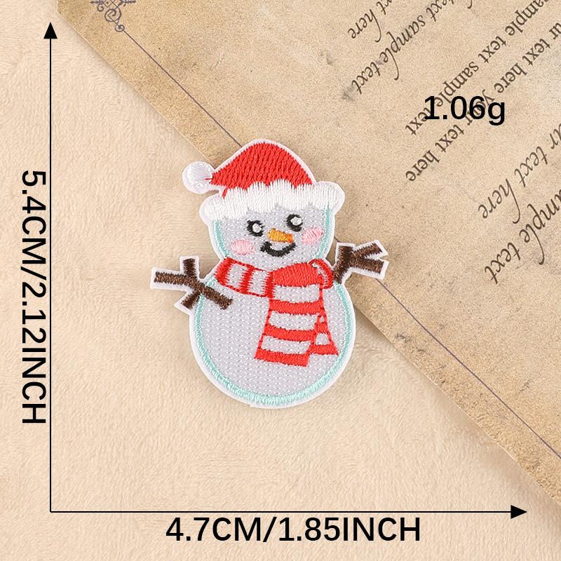 Dooku Embroidered Santa Claus & Tree Patch with Sequins - Clothing Accessory