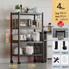 Multi-layer Floor-standing Kitchen Storage Rack for Pots and Microwave Oven