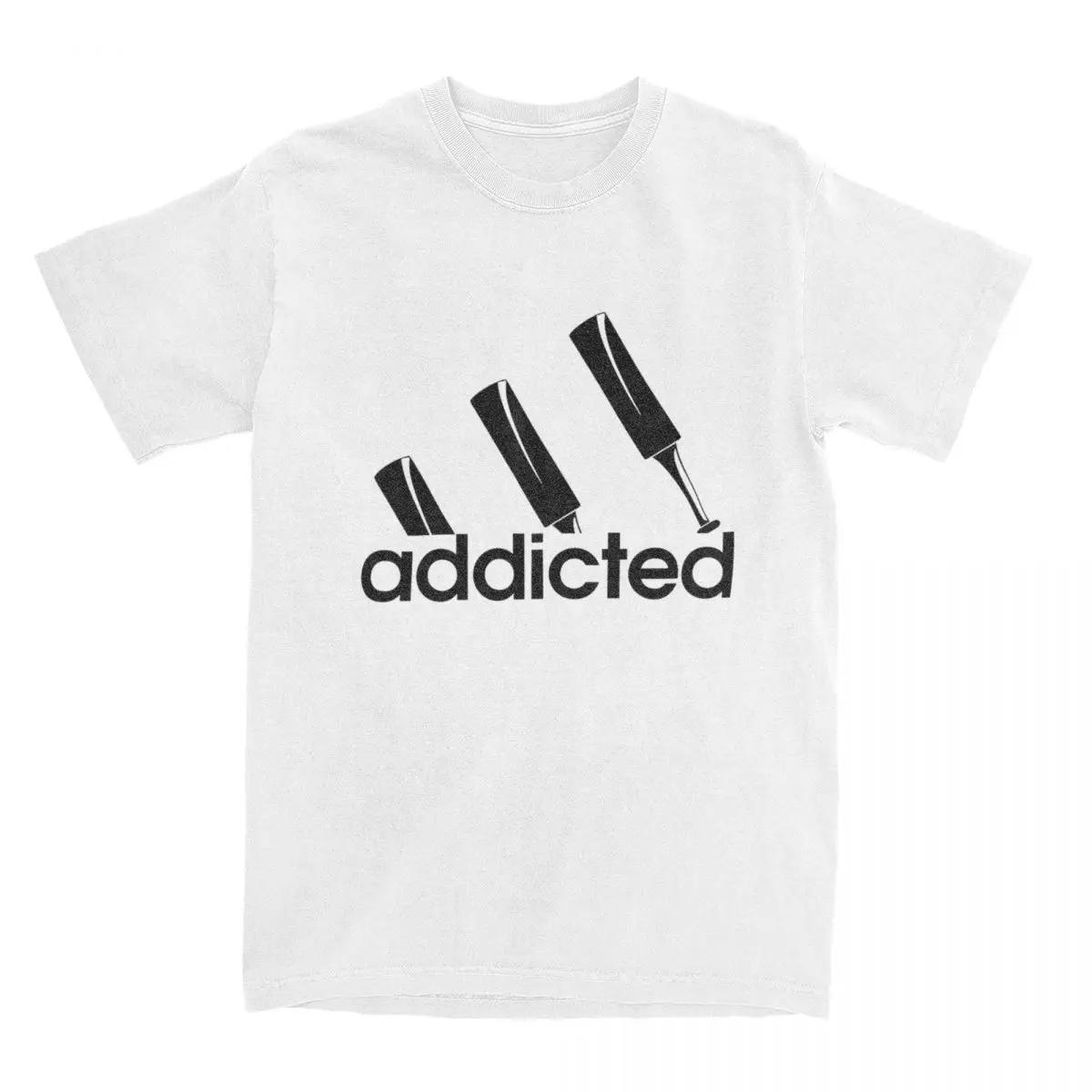 

Футболки Cricket Sport Addicted Merch для мужчин и женщин из хлопка, новинка, футболки для фанатов крикета, футболки с коротким рукавом для всех сезонов XXXXXL белый