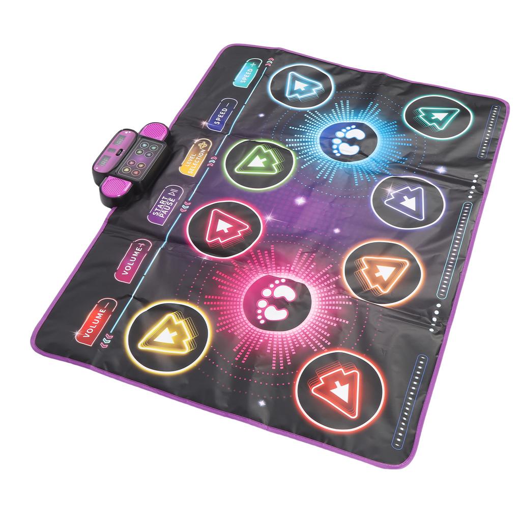 Electronic Dance Mat Built In Music Dual Player Interactive Dance Game Pad for Home Use