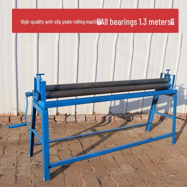 Manual Hand Crank Roll Bender: Compact Cylinder and Plate Bending Machine