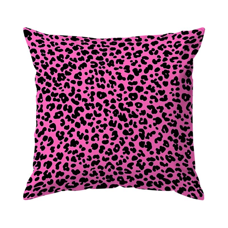 Kissenbezug mit rosa Leopardenmuster, geeignet für Zuhause, Schlafzimmer, Auto, Büro, Wohnzimmer, Sofa usw.