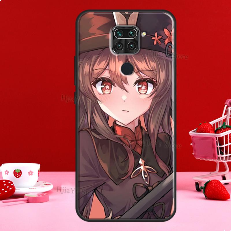 Hu Tao Genshin Impact Case For Xiaomi Redmi Note 11 10 9 8 12 Pro Plus 12S 11S 10S Cover For Redmi 12C 10C 10A 9C