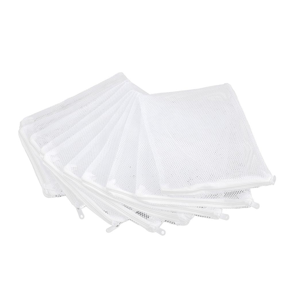 10PCS Aquarium Filter Bags Large Mesh Nylon Filter Bags with Zipper for Activated Carbon Ceramic
