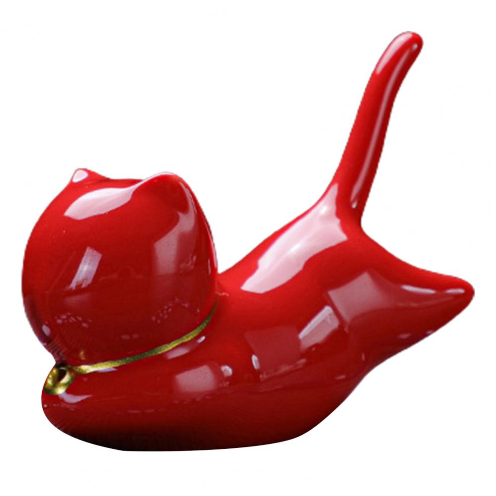 Incense Stick Holder Multifunctional Adorable Cartoon Cat Shape Ceramic Incense Burner Stress Relief Cute Cat Incense Holder