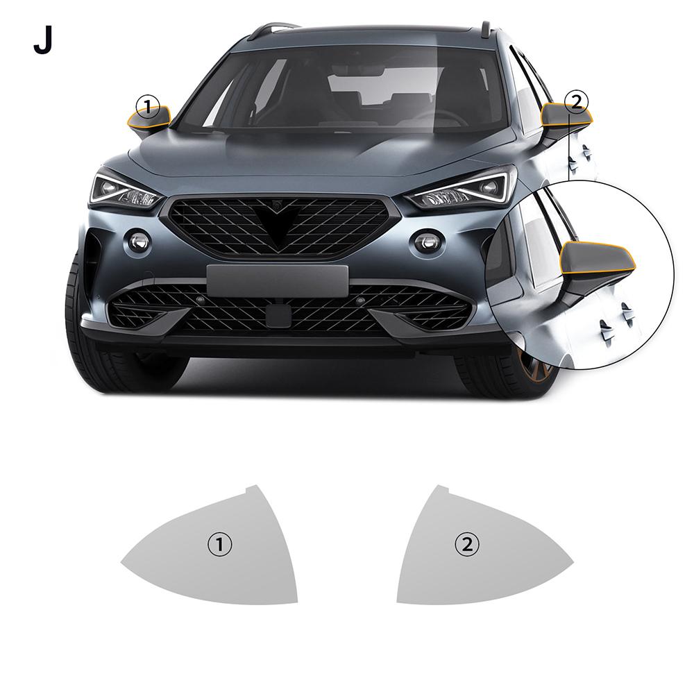 

For Seat Cupra Formentor 2020-2023 Headlight Rearview B Pillars Paint Protection Film Anti-scratch Protective Transparent PPF clear rearview film