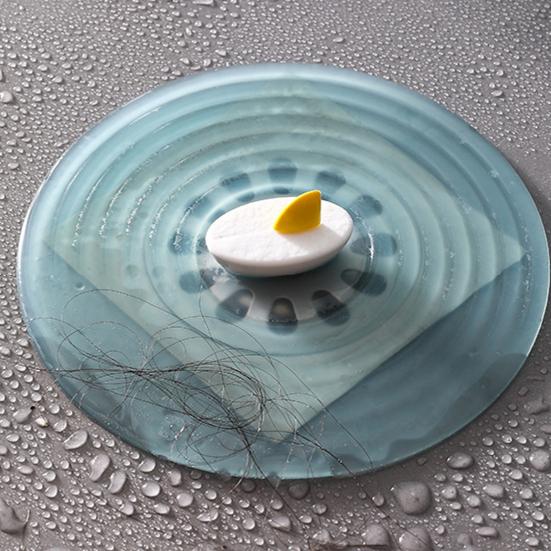 Capac Sifon Pardoseală Siliconic Resturi Păr Dop Anti-Insecte Deodorizant Bucătărie Baie Design Valuri Apă Dop Sifon