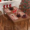 Linen Christmas Gnome Placemats Faceless Doll Kitchen Table Decor Christmas Decorations for Home 2026 Navidad New Year Table Mat