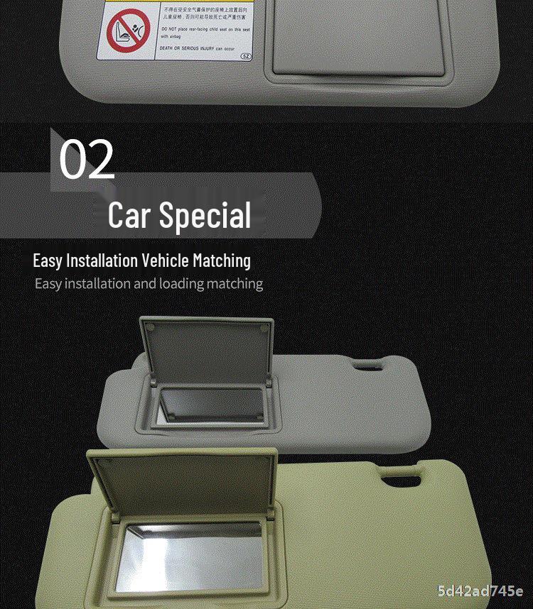 Corolla Sun Visor with Vanity Mirror for 2014-2018 Models - Windshield Sunshade