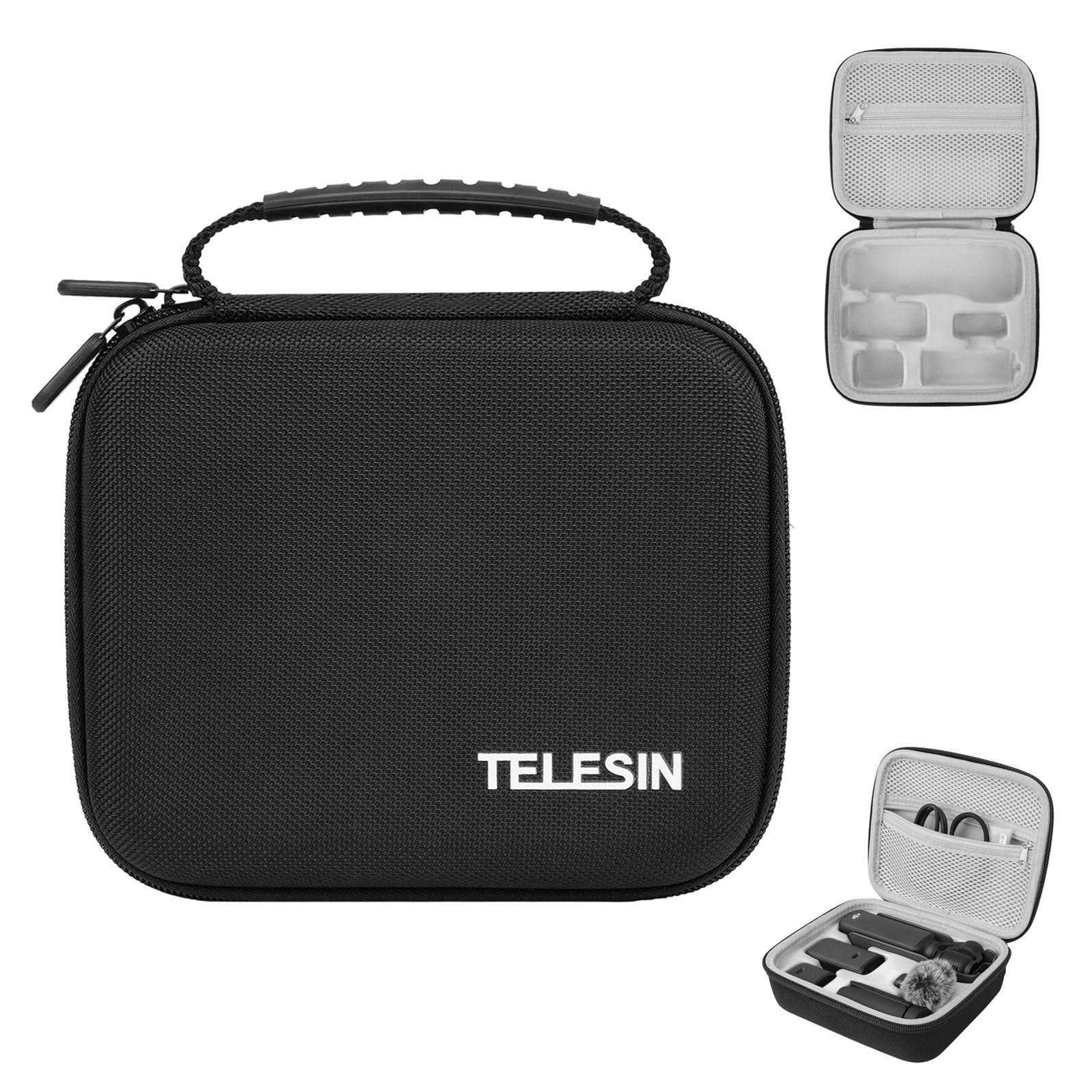 

TELESIN DJI Osmo Pocket 3 Storage EVA Protective Waterproof Carrying Compatible with DJI OSMO Pocket Action Camera Body Protective Easy to Also